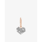 Kismet By Milka Mini Cherish 0.07ct Baguette-Diamond And 0.10ct Diamond Charm