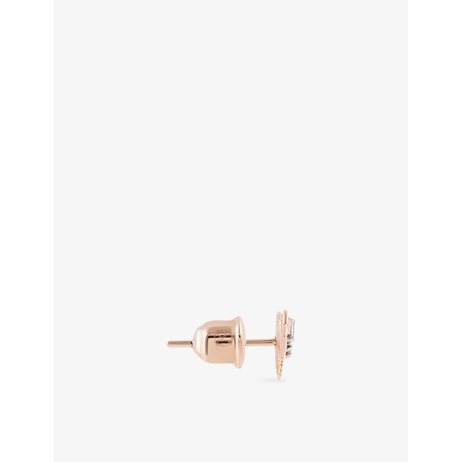 Kismet By Milka diamond stud earring winged baguette 0.16ct, UK version