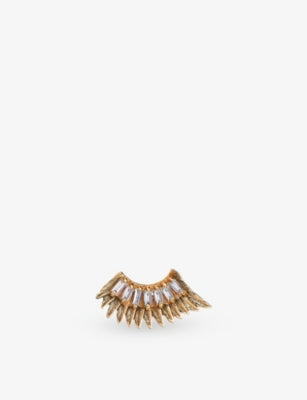 Kismet by Milka Winged diamond stud earring 0.16ct, UK version
