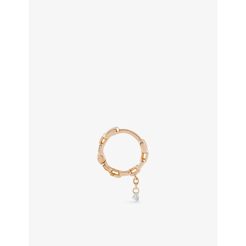 Kismet by Milka Highway Mini diamond hoop earring 0.06ct, UK version