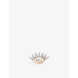Kismet By Milka Pave Evil Eye 0.10ct Diamond Stud Earring