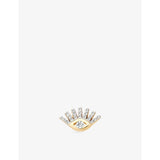 Pave Evil Eye 0.10ct Diamond Stud Earring - ROSE GOLD