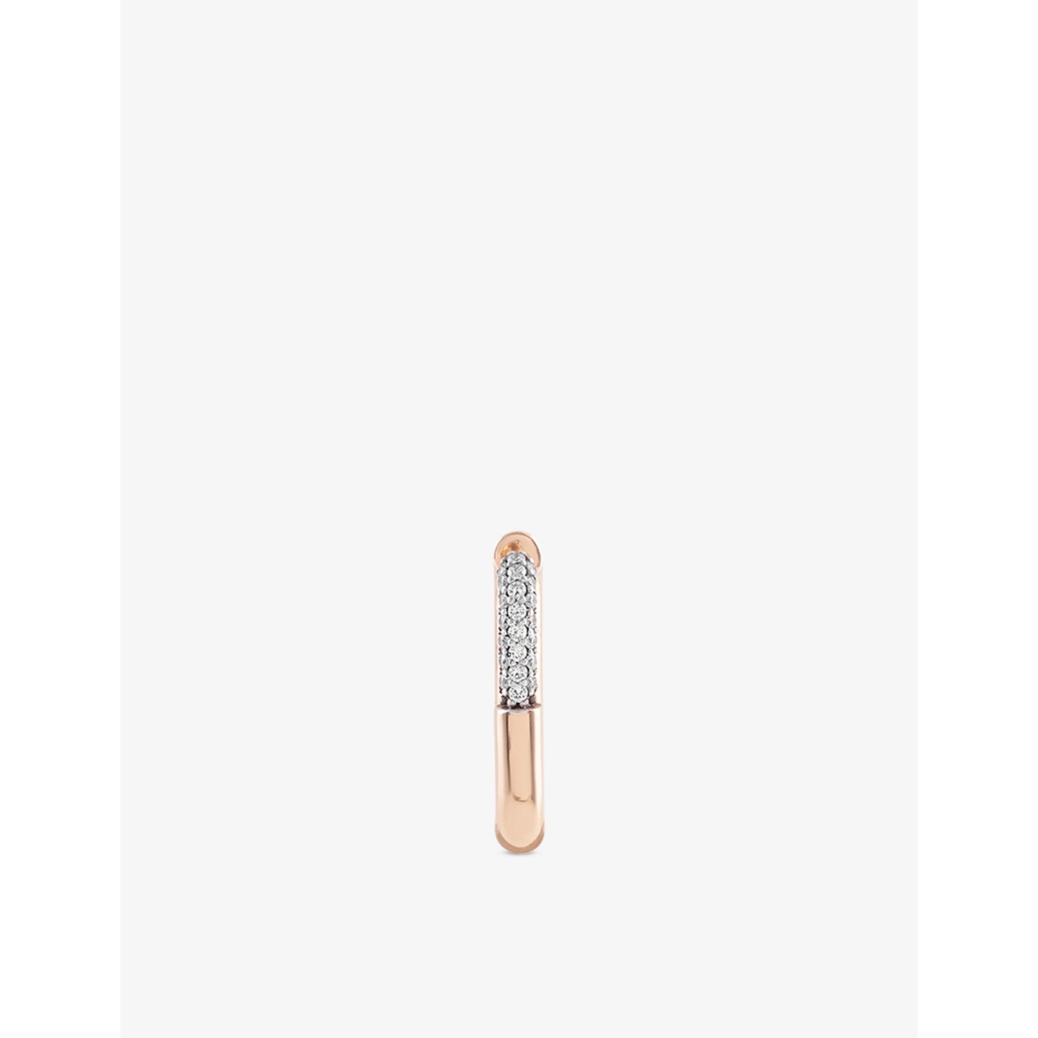 Kismet by Milka Wanderlust Maxi diamond hoop earring 0.10ct, imported from the UK