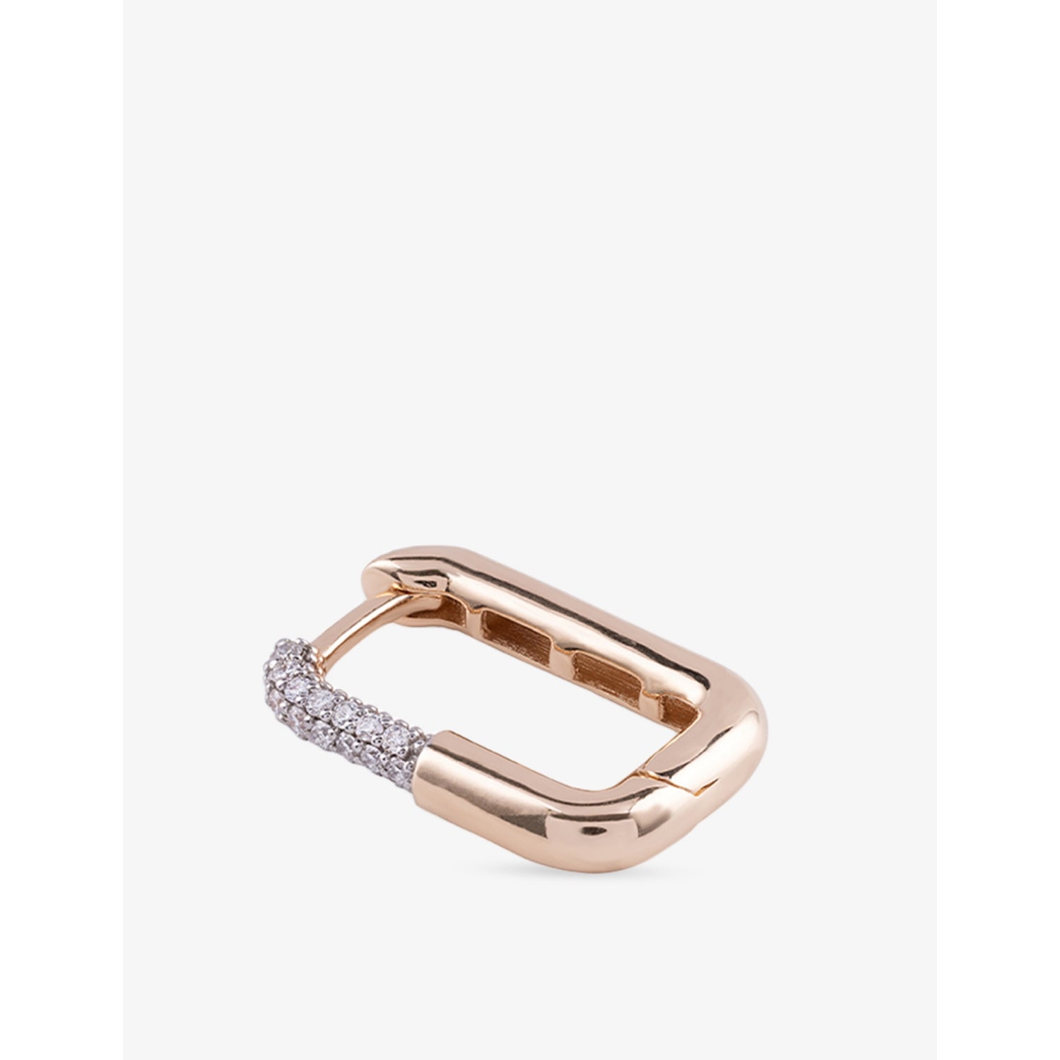 Kismet by Milka Wanderlust Maxi diamond hoop earring 0.10ct, imported from the UK