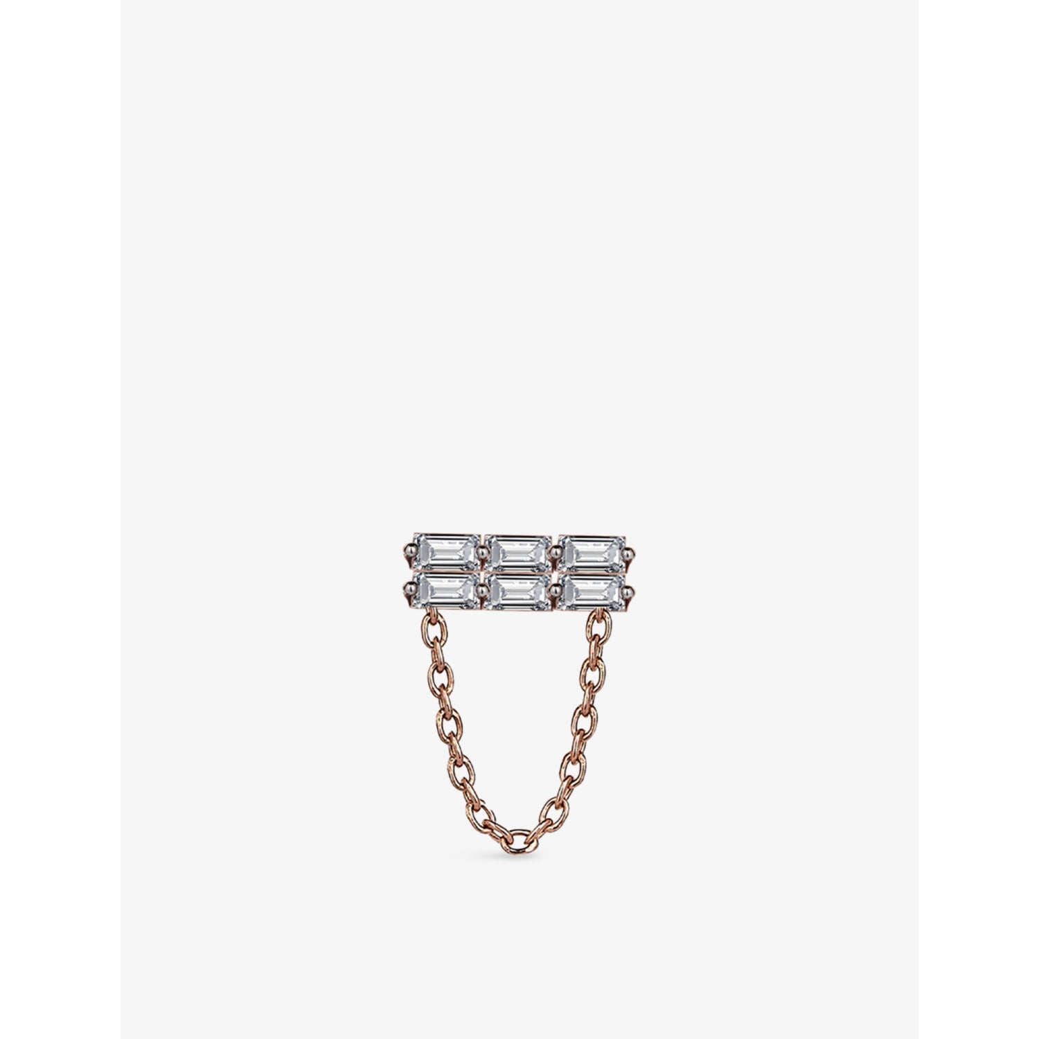 Kismet By Milka Moment 0.06ct Baguette-Diamond Stud Earring