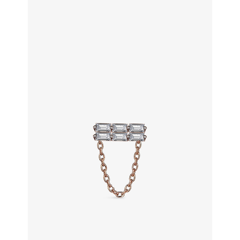 Kismet By Milka Moment 0.06ct Baguette-Diamond Stud Earring