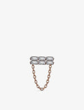 Kismet by Milka 0.06ct baguette diamond stud earrings - British product