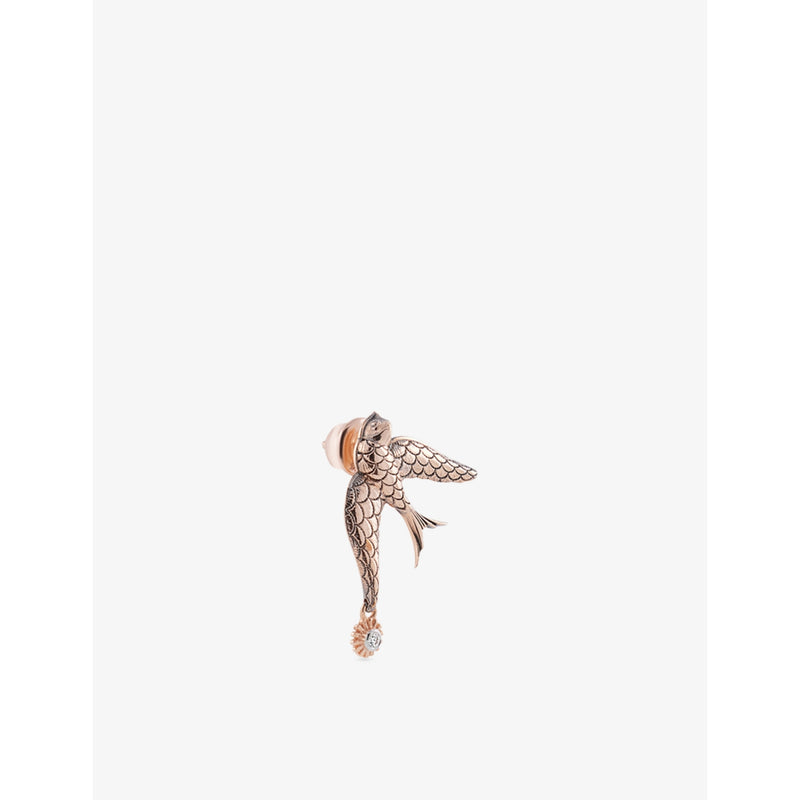 Kismet by Milka sparrow diamond drop earring 0.02ct (British brand)