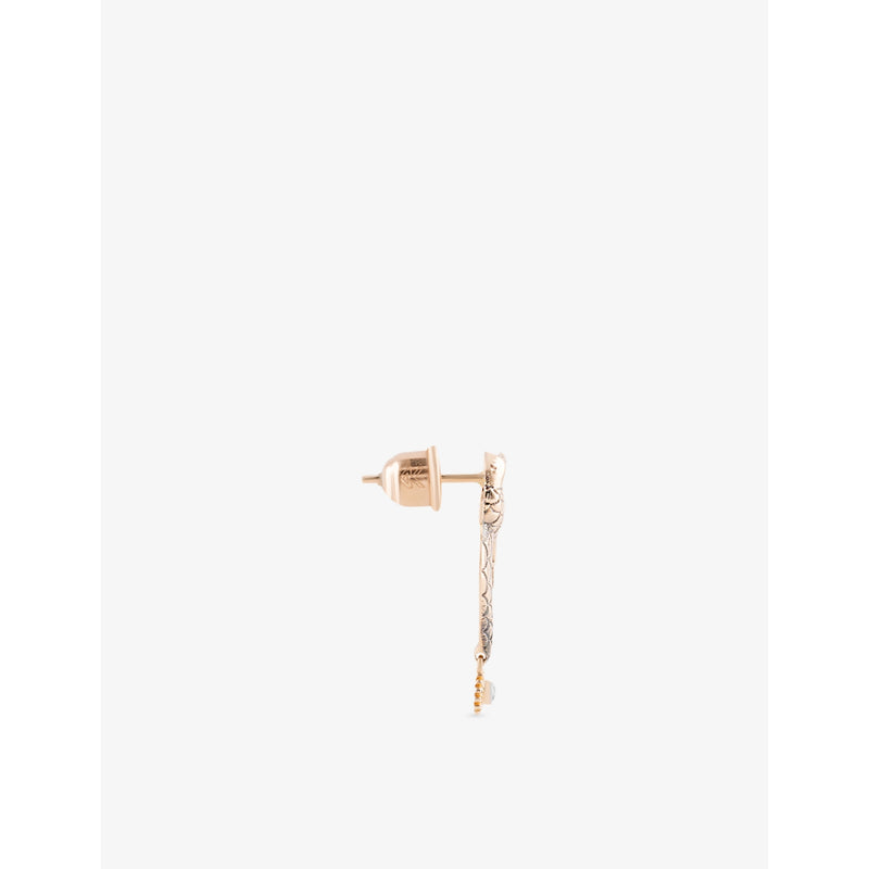 Kismet by Milka sparrow diamond drop earring 0.02ct (British brand)