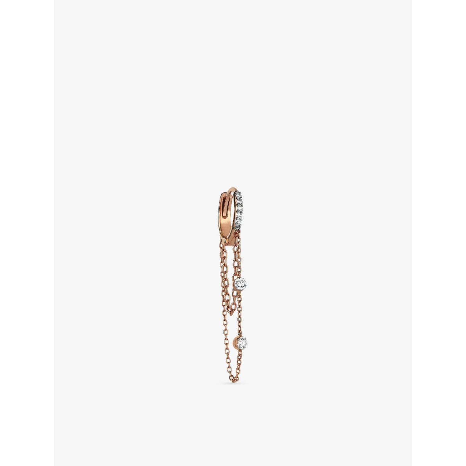 Kismet By Milka Marena Moonlit 0.19ct Diamond Drop Huggie
