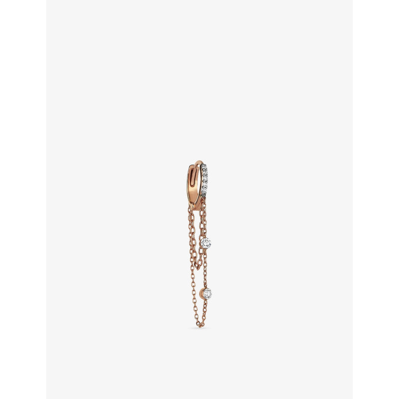 Kismet By Milka Marena Moonlit 0.19ct Diamond Drop Huggie