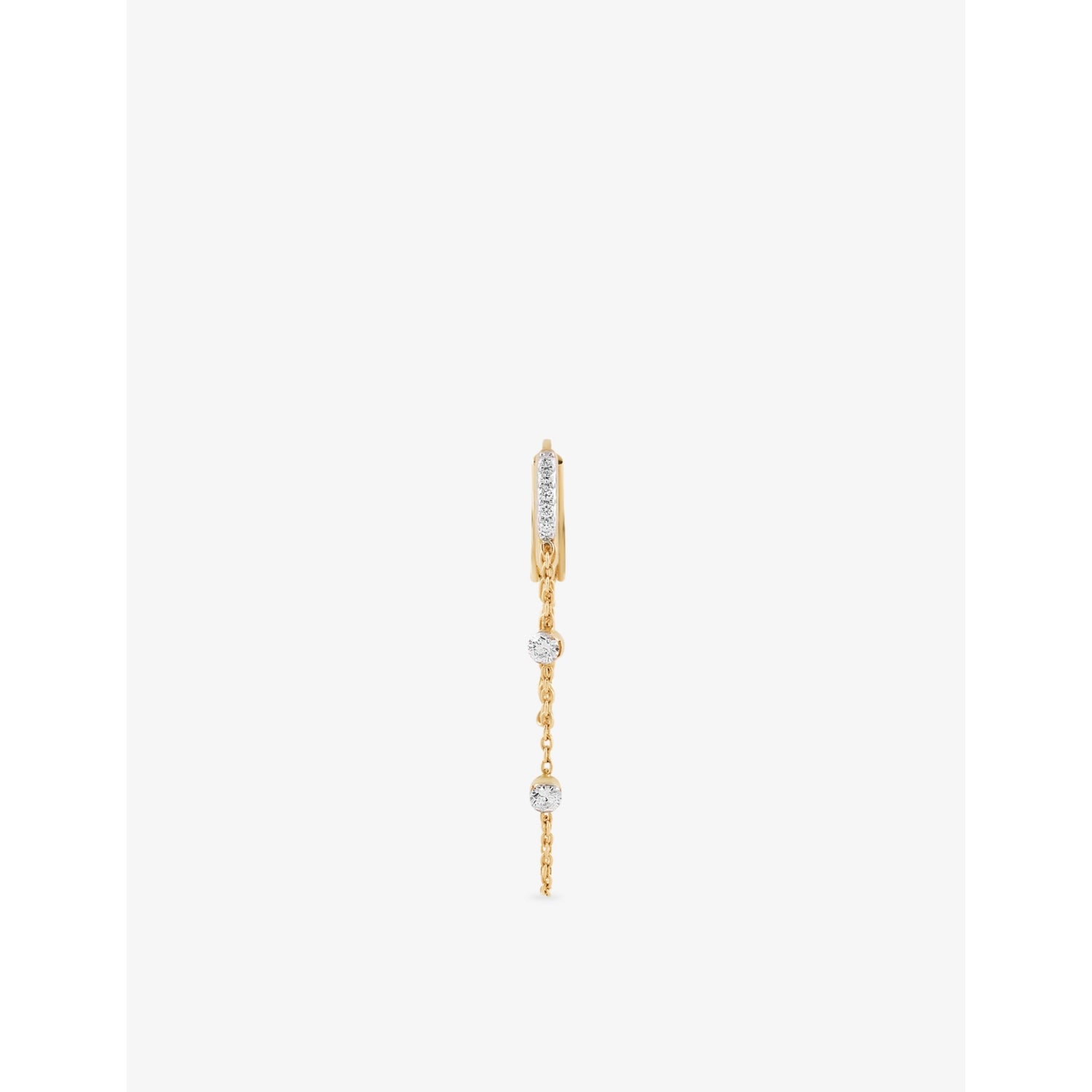 Kismet by Milka diamond drop huggie 0.19ct, UK version