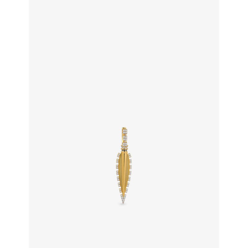 Kismet by Milka 0.25ct diamond drop huggie earring (British brand)