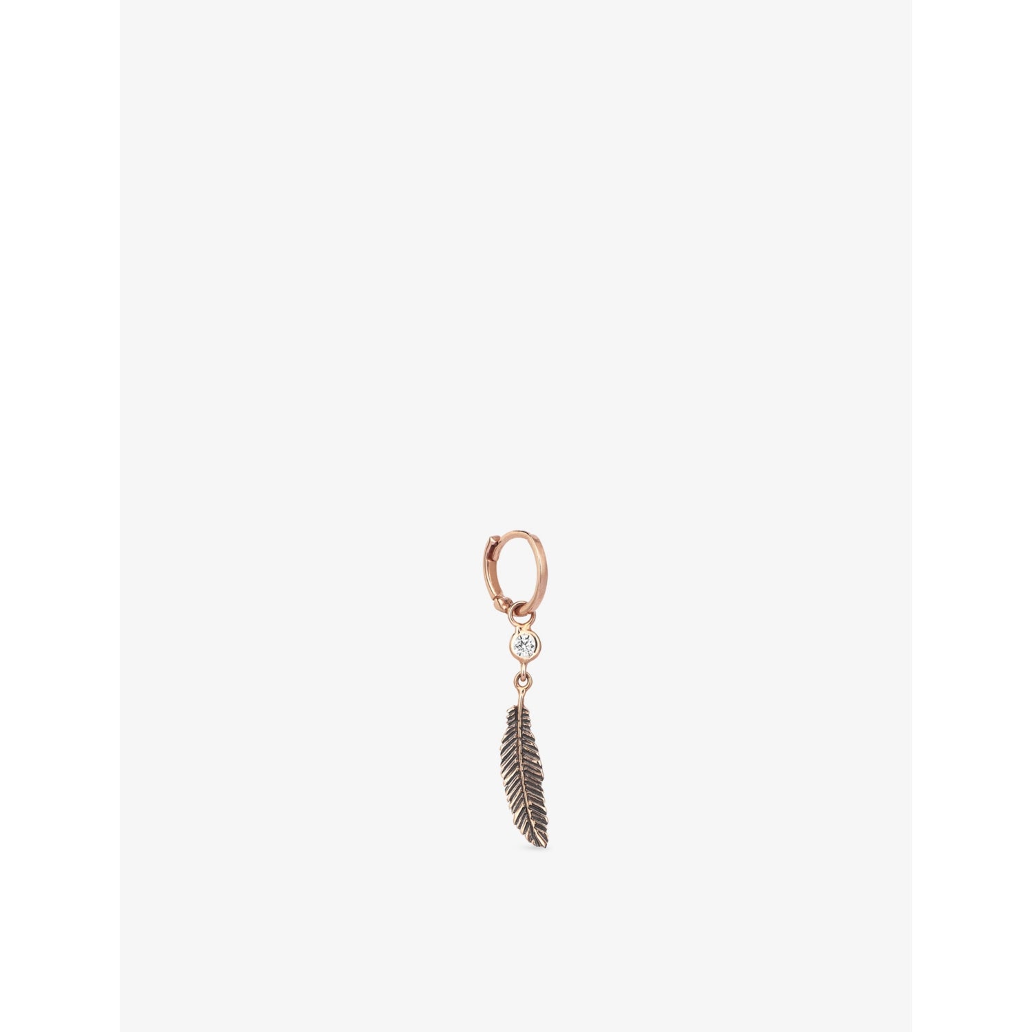 Kismet By Milka Dart 0.04ct Diamond Drop Huggie