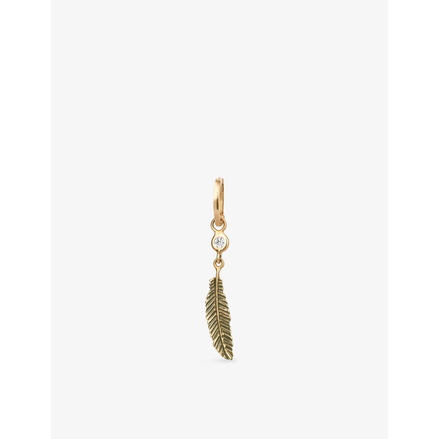 Kismet by Milka diamond drop huggie earring 0.04ct, UK version