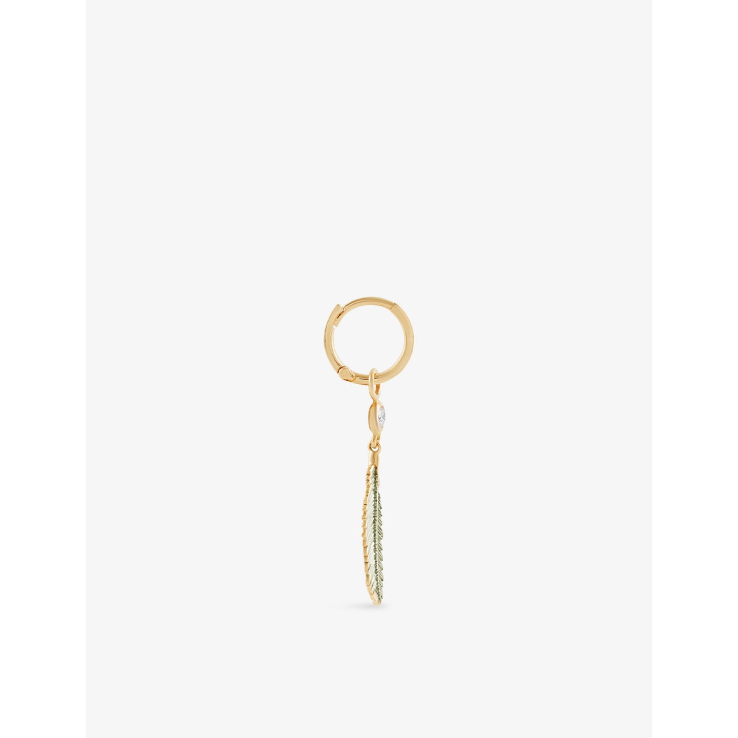 Kismet by Milka diamond drop huggie earring 0.04ct, UK version