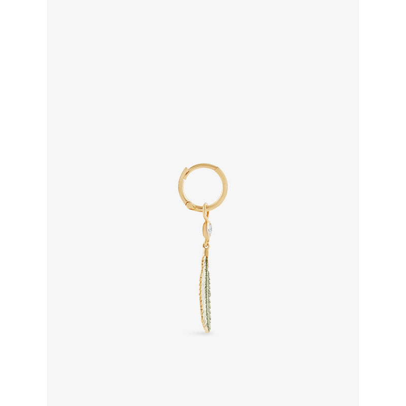 Kismet by Milka diamond drop huggie earring 0.04ct, UK version