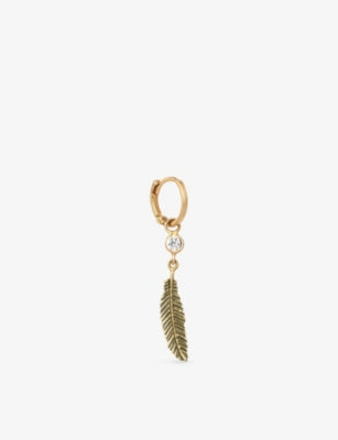 Kismet by Milka Dart 0.04ct Diamond Drop Huggie Earring