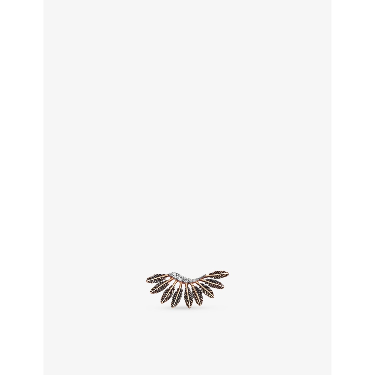 Kismet By Milka Feather Arc 0.06ct Diamond Stud Earring