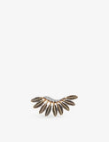 Kismet by Milka diamond stud earring with feather motif 0.06ct, UK version