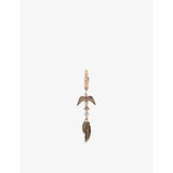 Kismet by Milka sparrow feather diamond drop huggie 0.02ct - British product