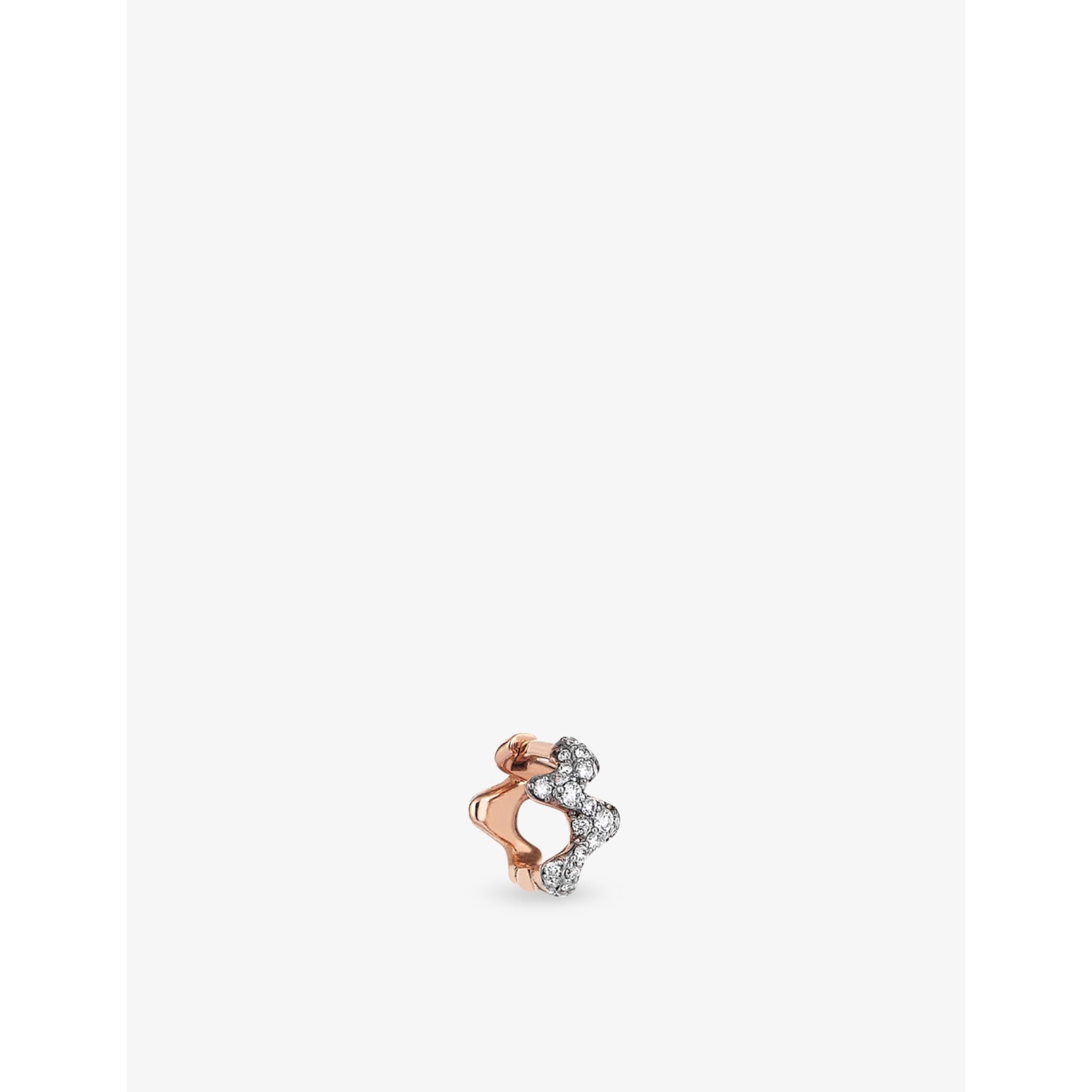 Moss 0.11ct Diamond Huggie - ROSE GOLD