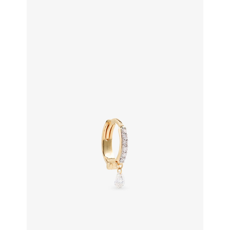 Kismet By Milka Nightlit 0.18ct Diamond Drop Huggie