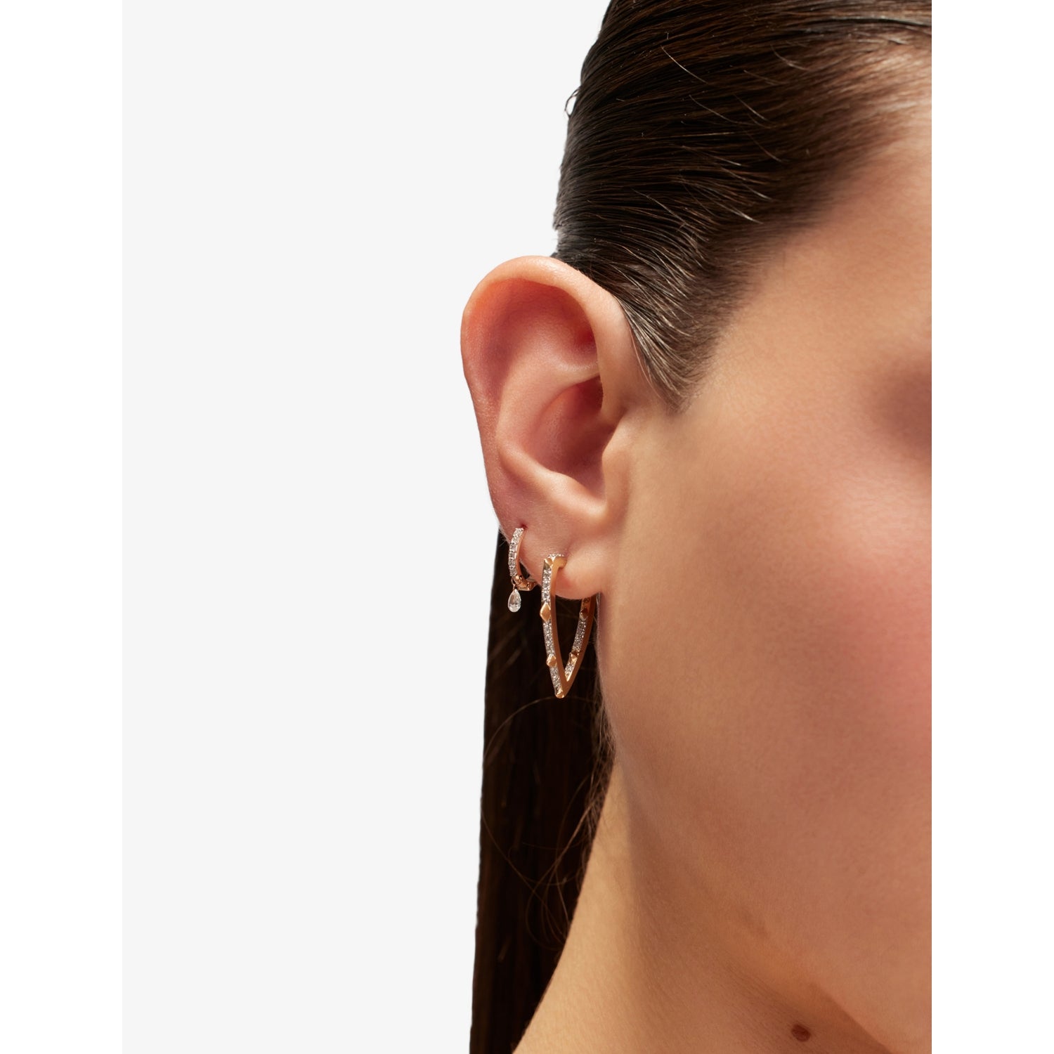 Kismet Sting diamond hoop earring 0.20ct - British product