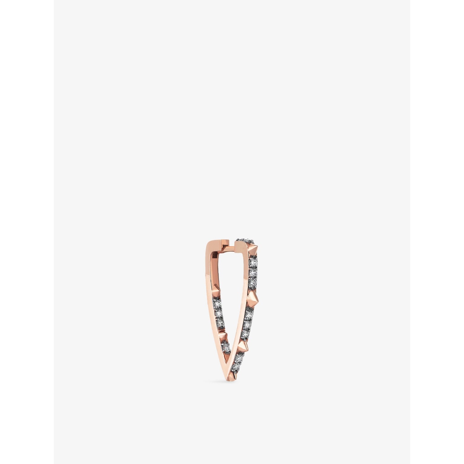 Sting 0.20ct Diamond Hoop Earring - ROSE GOLD