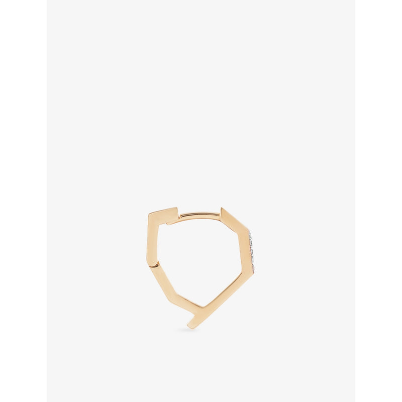 Kismet by Milka 0.03ct diamond hoop earring, UK version