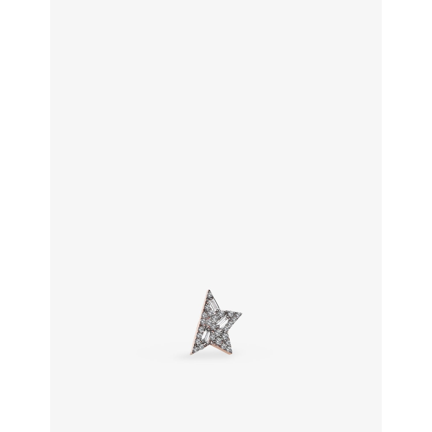 Comet Midi 0.12ct Diamond Stud Earring - ROSE GOLD