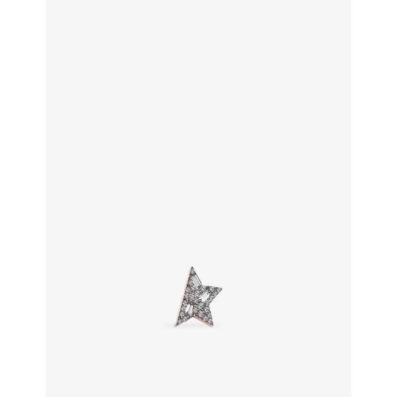 Kismet By Milka Comet Midi 0.12ct Diamond Stud Earring