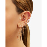 Kismet by Milka Silva diamond drop huggie earring 0.20ct, UK version