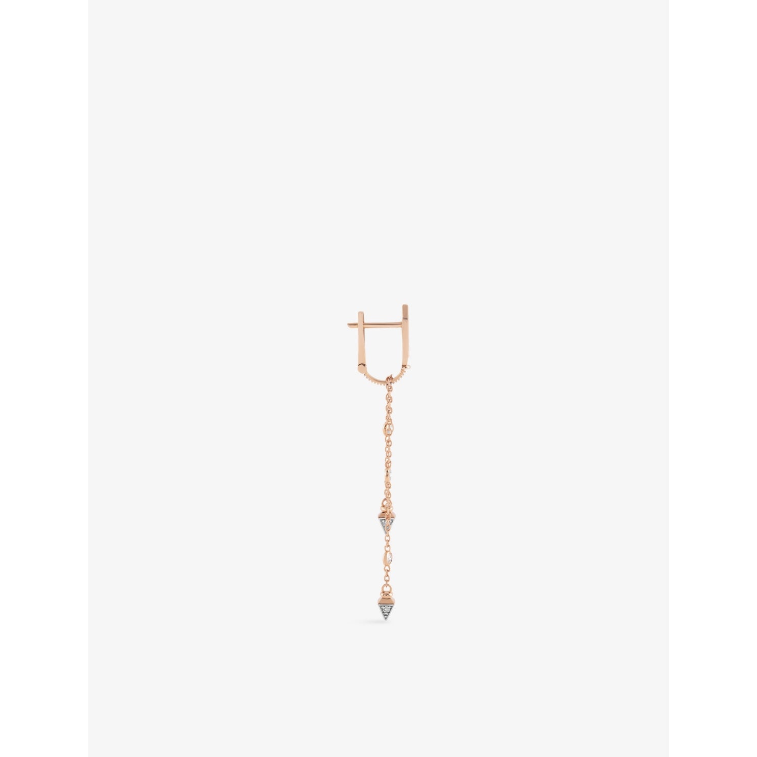 Kismet by Milka Silva diamond drop huggie earring 0.20ct, UK version