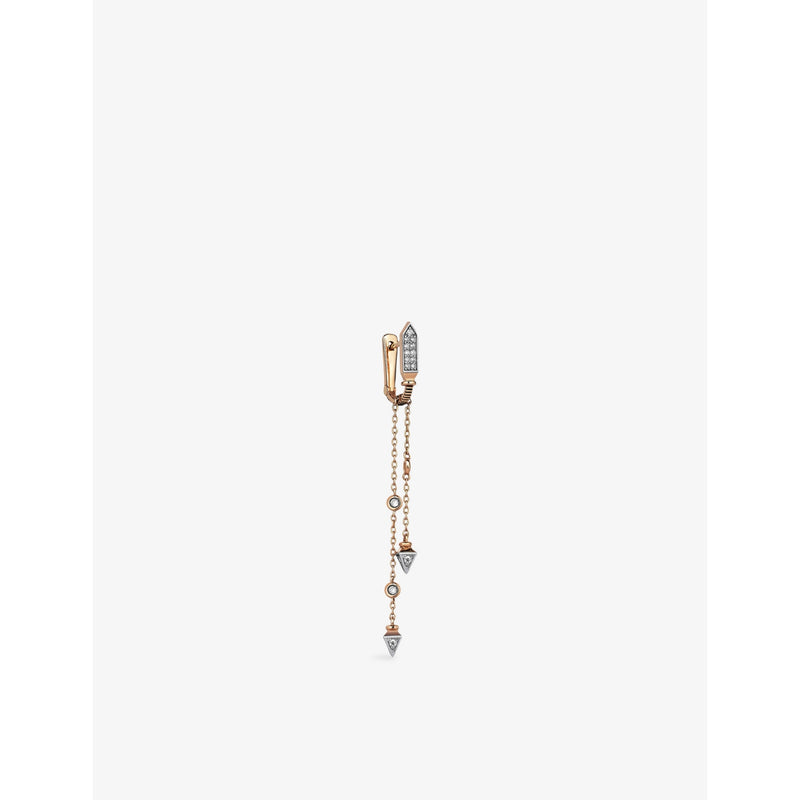 Silva 0.20ct Diamond Drop Huggie - ROSE GOLD