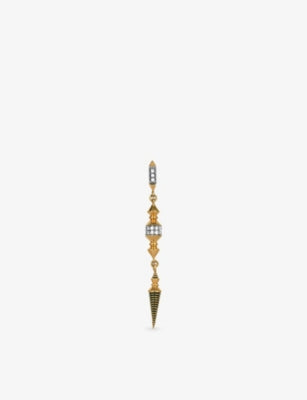 Kismet by Milka 0.11ct brilliant-cut diamond drop earring, imported from the UK