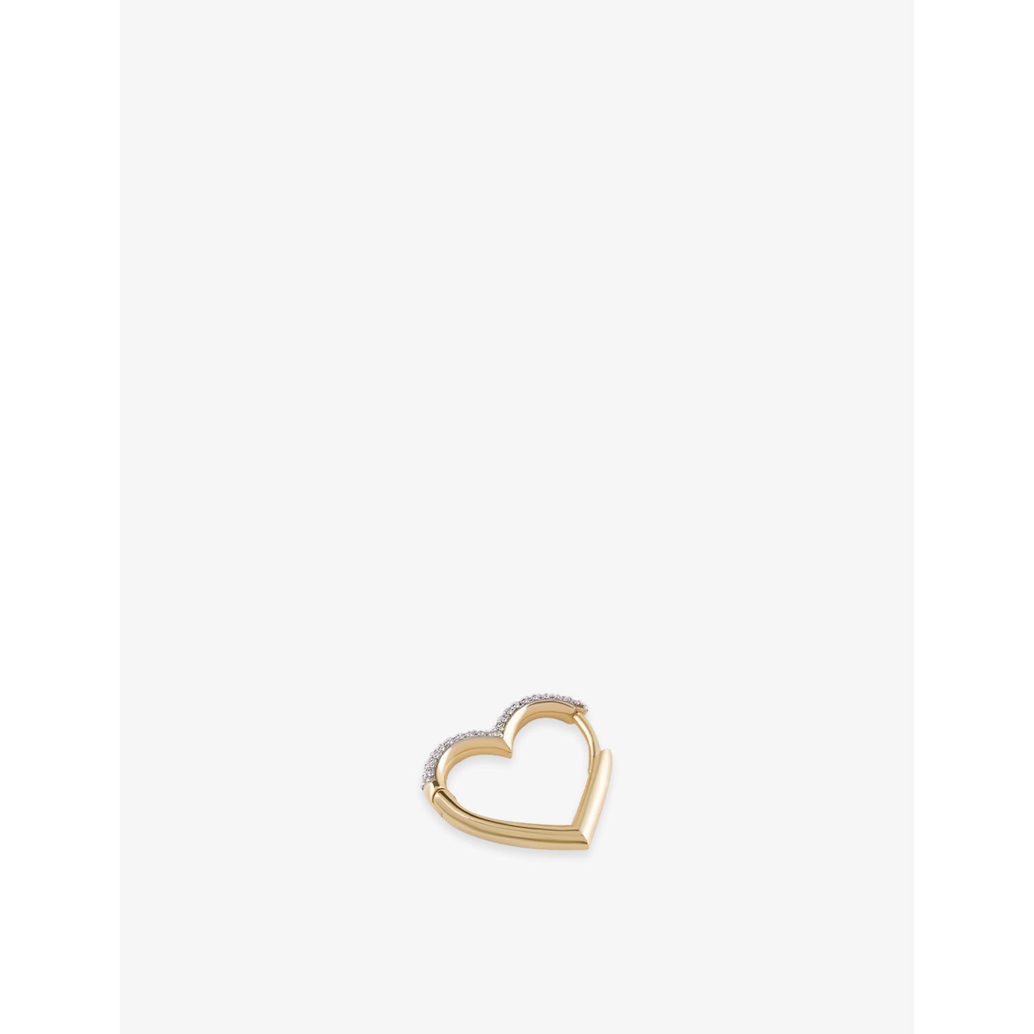 Kismet by Milka Sweetheart 0.15ct diamond hoop earring, UK version
