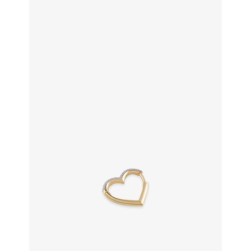Kismet by Milka Sweetheart 0.15ct diamond hoop earring, UK version
