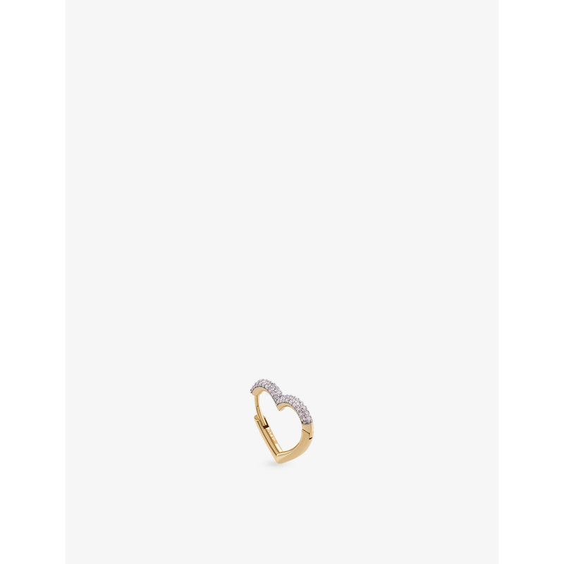 Kismet By Milka Sweetheart 0.15ct Diamond Hoop Earring