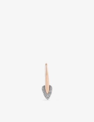 Kismet by Milka diamond drop huggie earring 0.07ct, UK version