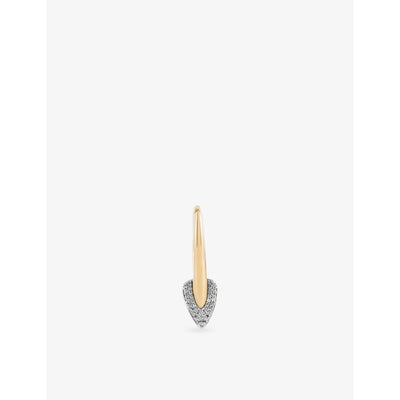 selfridges Kismet by Milka Radon Mini 0.07ct Diamond Drop Huggie Earring- Buy online at McGrocer