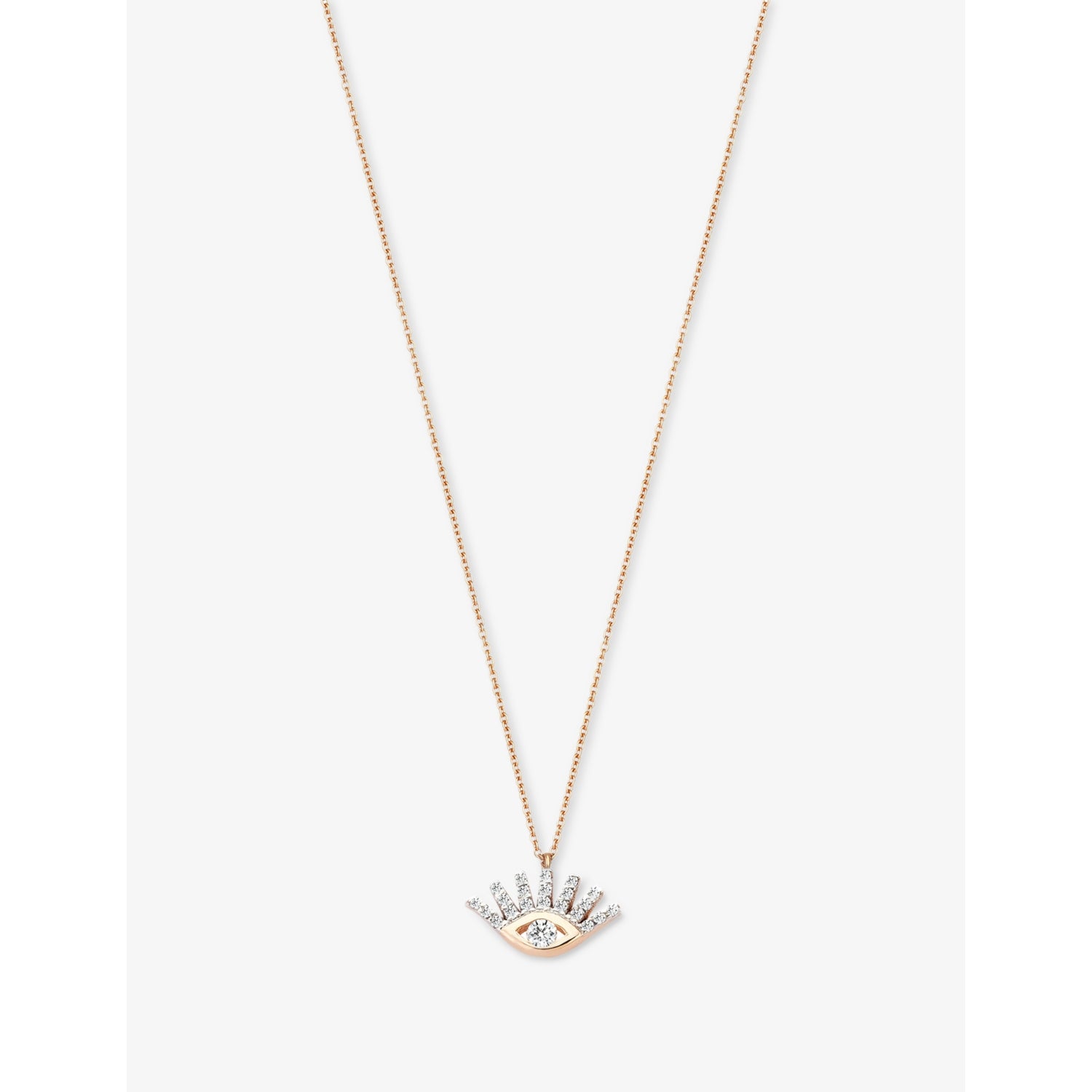 Kismet by Milka evil eye pendant necklace with 0.10ct diamond - British product