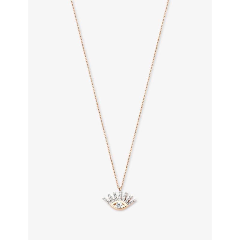 Kismet by Milka evil eye pendant necklace with 0.10ct diamond - British product
