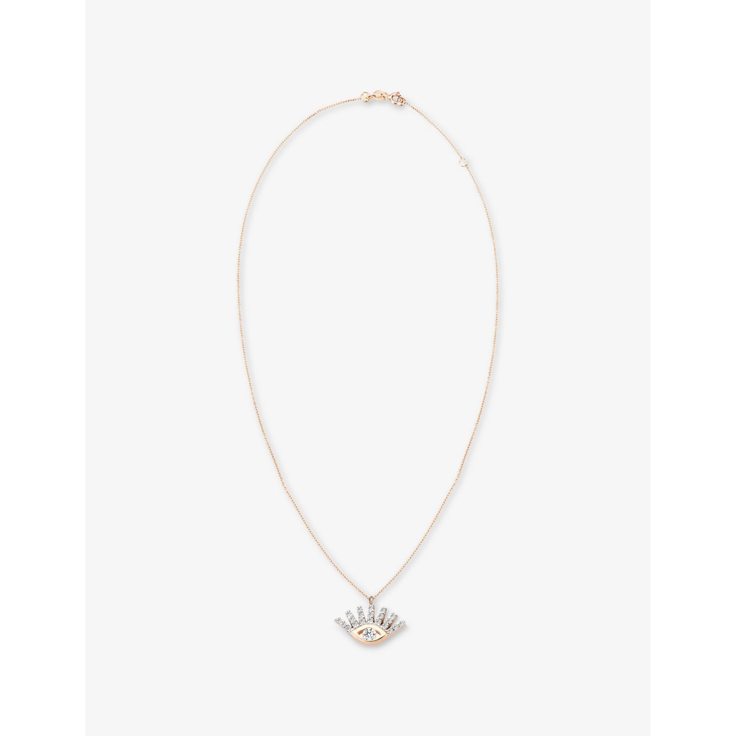 Kismet by Milka evil eye pendant necklace with 0.10ct diamond - British product