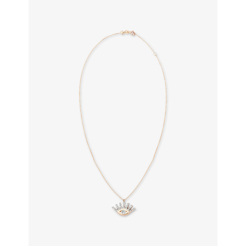 Kismet by Milka evil eye pendant necklace with 0.10ct diamond - British product