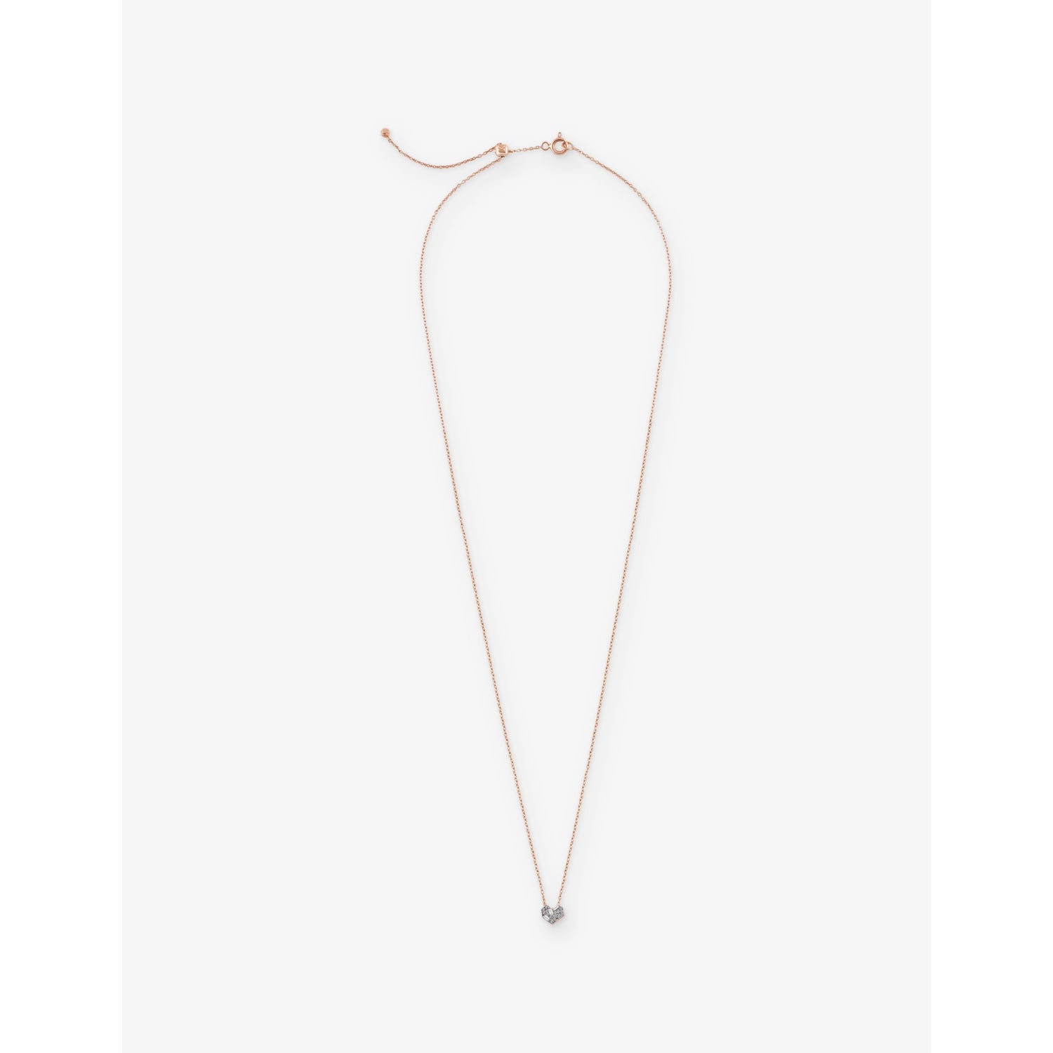 Cherish Mini 0.16ct Diamond Pendant Necklace - ROSE GOLD
