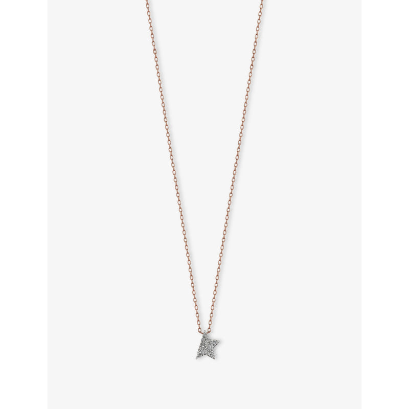 Kismet by Milka Comet diamond pendant necklace 0.12ct - British product