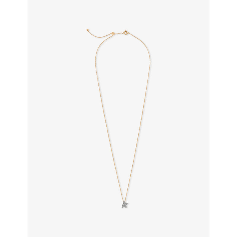 Kismet By Milka Comet Mini Metal and 0.12ct Diamond Pendant Necklace