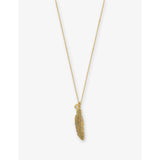 Kismet by Milka Raven Feather Midi diamond pendant 0.04ct - British product