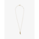 Raven Feather Midi 0.04ct Diamond Pendant Necklace - ROSE GOLD